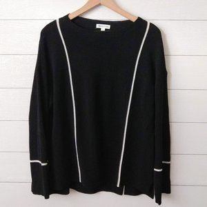 Prologue Black and White Knit Top L